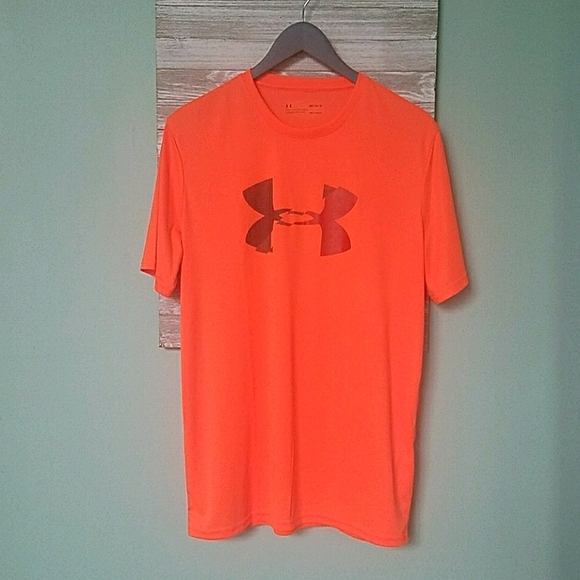 Under Armour Other - Under Armour Men's Orange Heatgear Charged Tee szM
